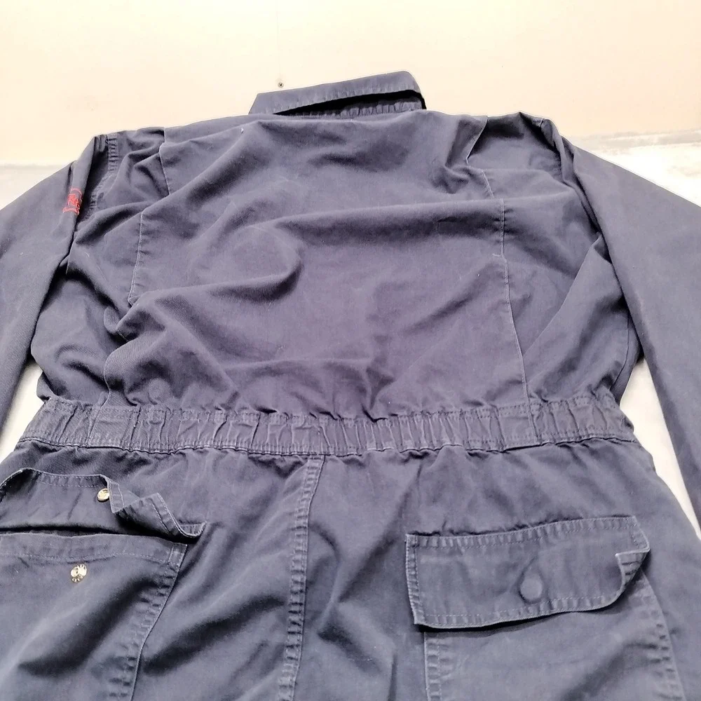 Benchmark FR Coveralls Mens Large Blue Flame Resistant FR Utility Workwear